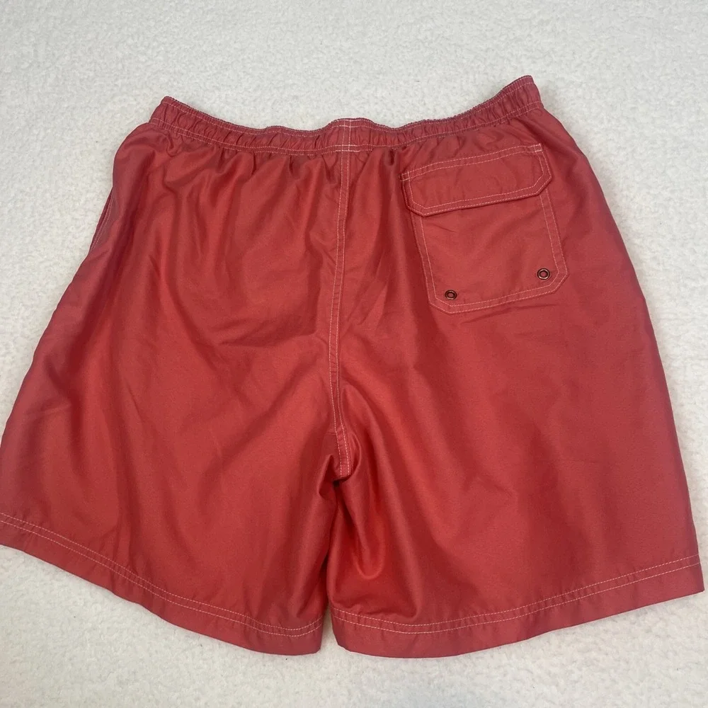 Croft & Barrow Mens Large Orange Swim Trunks Bathing Suit Bottoms